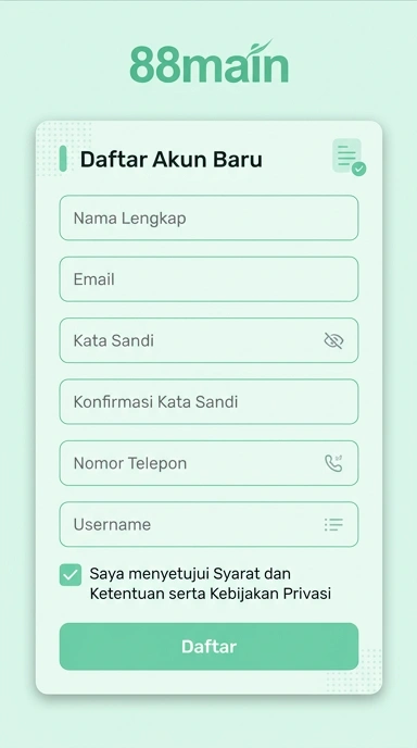 Buat Akun Baru 88main dengan Mudah