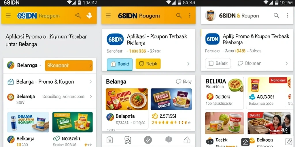 Tampilan antarmuka 68IDN yang intuitif dan penuh penawaran menarik.