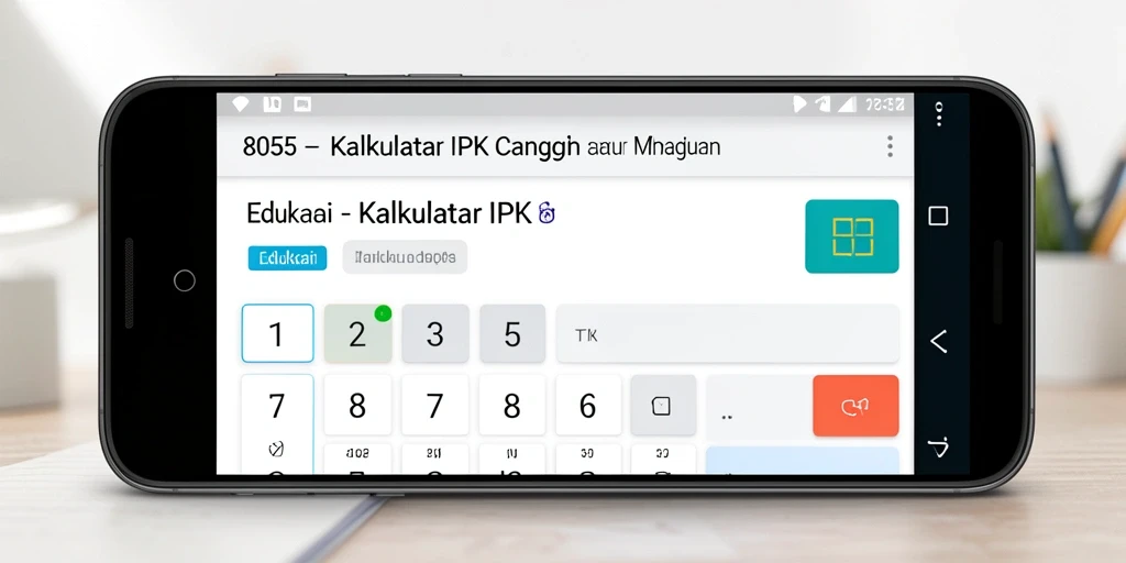 Antarmuka user-friendly dari aplikasi Kalkulator IPK 8055.