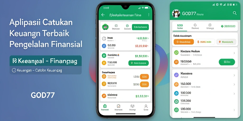 Tampilan antarmuka aplikasi Catatan Keuangan GOD77 yang sederhana dan intuitif.