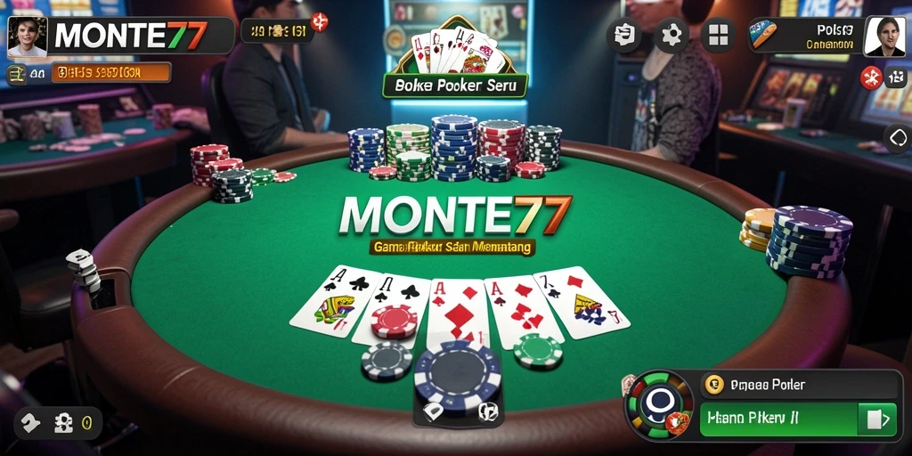 Antarmuka menarik dan mudah digunakan untuk bermain Poker.